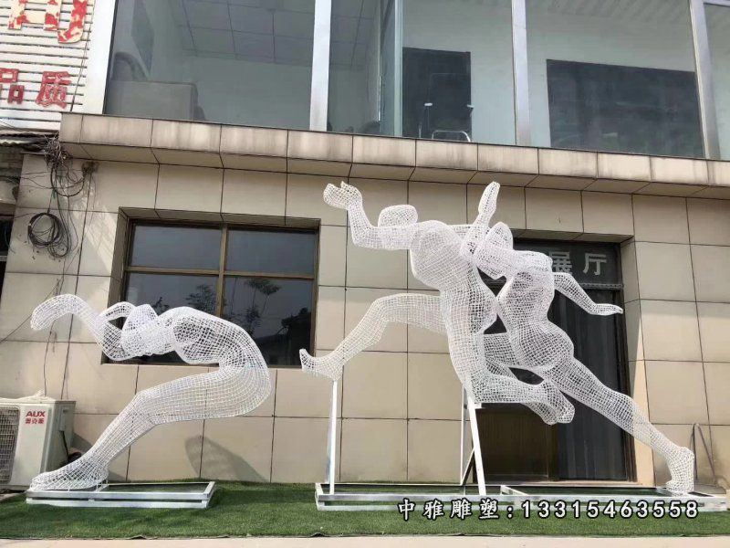 不锈钢镂空运动人物 (3)