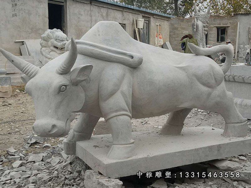 园林景区大型石雕牛