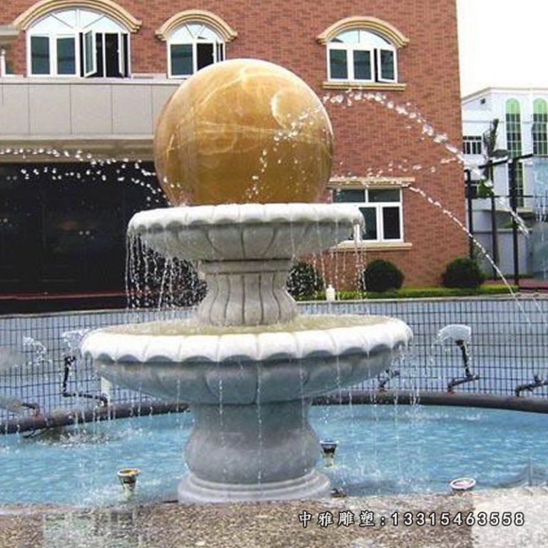 厂家供应大型广场园林景观雕塑石雕喷泉摆件石雕风水球摆件31867