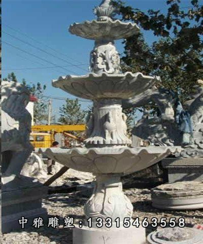 大理石公园喷泉石雕