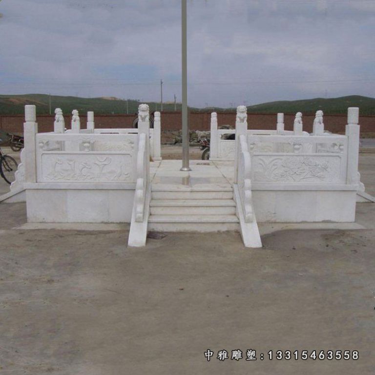 大理石升旗台 石雕广场景观雕塑