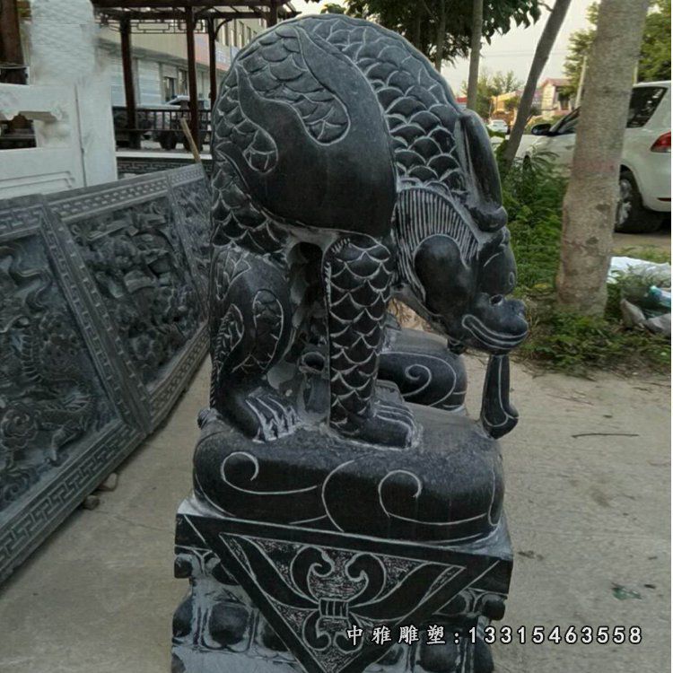 避水兽石雕 门口古代神兽石雕 (3)