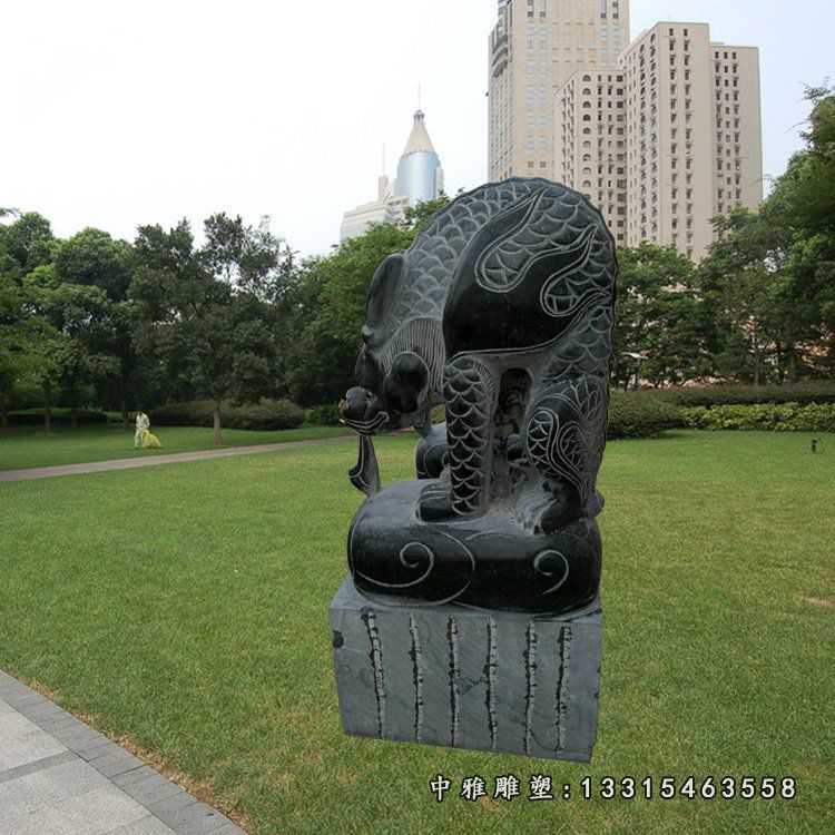 避水兽石雕 门口古代神兽石雕 (4)