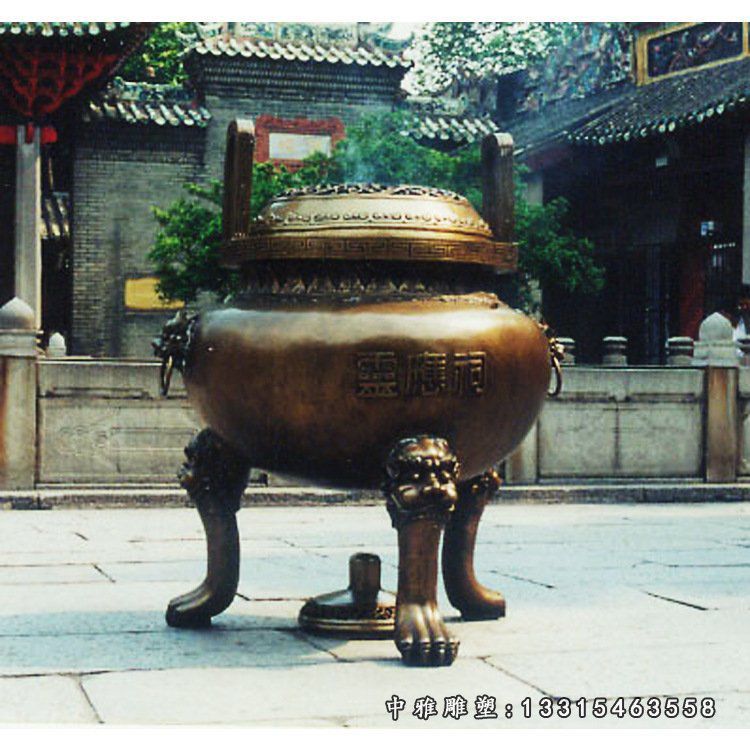 寺庙祠堂香炉铜雕