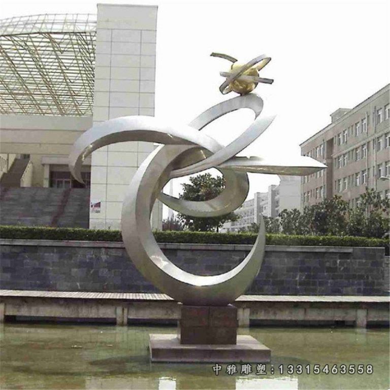 厂家定制大型不锈钢雕塑 城市园林户外抽象创意 景观雕塑摆件11942