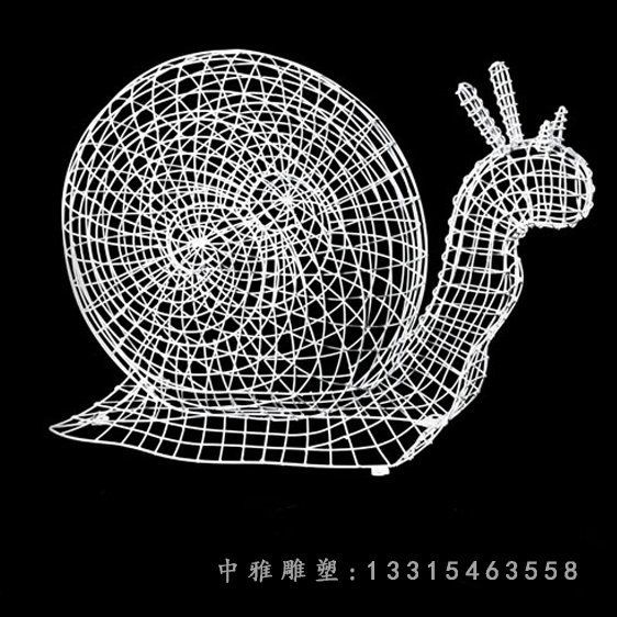 镂空蜗牛雕塑 (1)