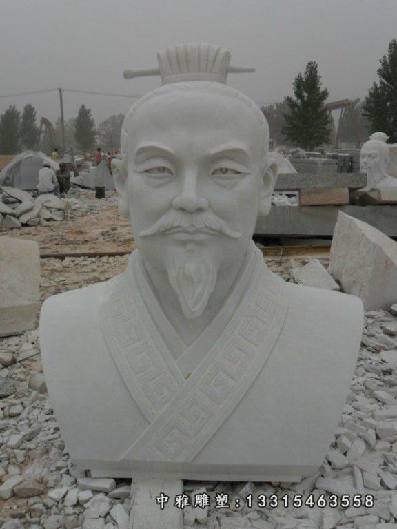古代人物石雕，古代名人胸像石雕(5)