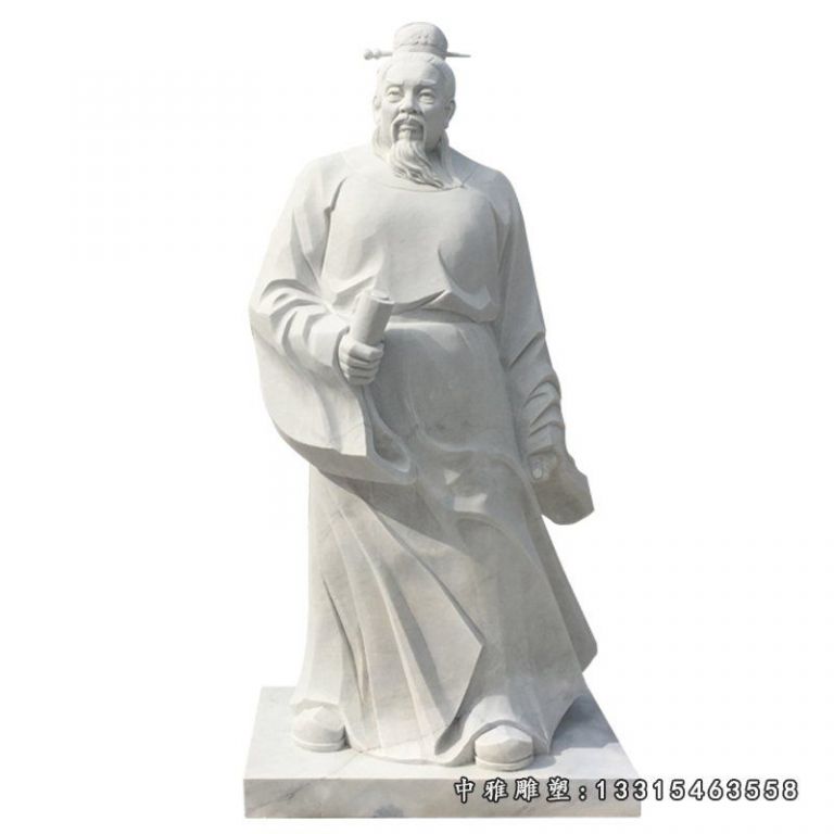 大理石老子 石雕广场人物