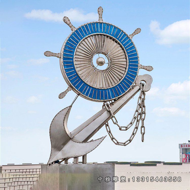 不锈钢齿轮景观雕塑