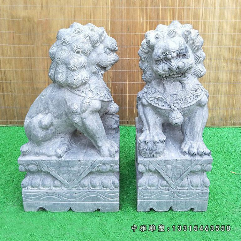 仿古欧式石狮子 门口西洋狮子石雕 (1)
