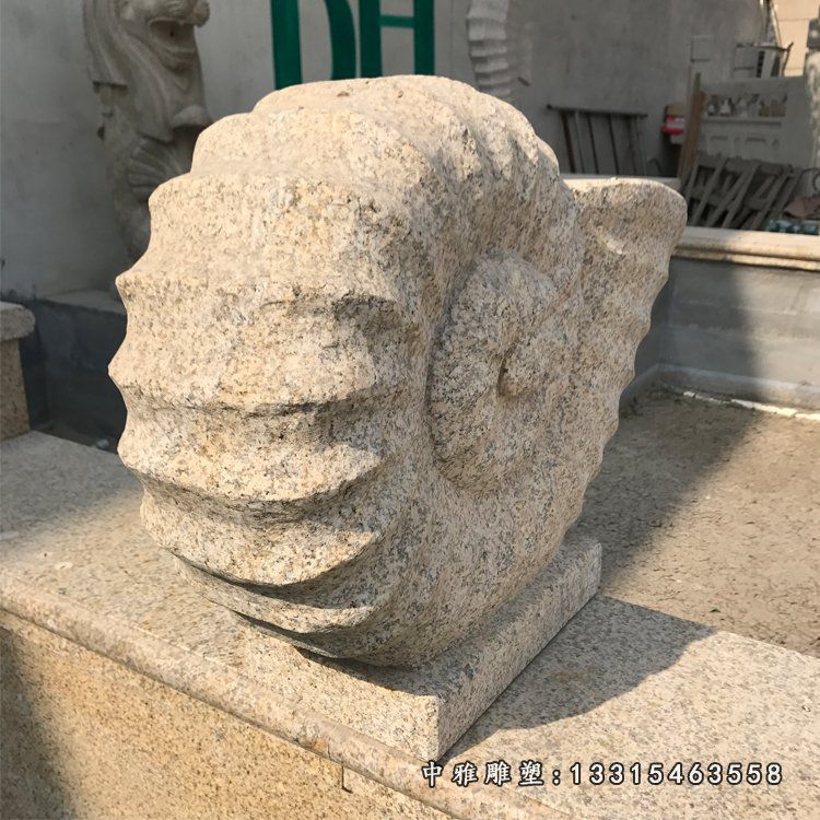 砂岩喷水蜗牛 公园蜗牛石雕