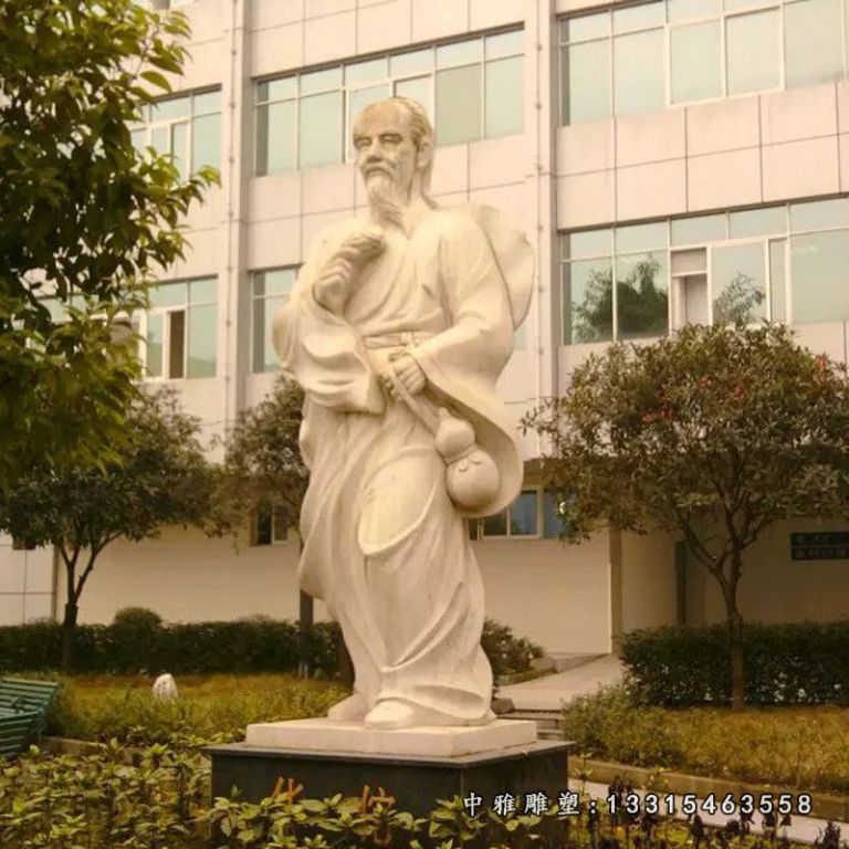 医圣张仲景石雕，医院名人石雕 (1)