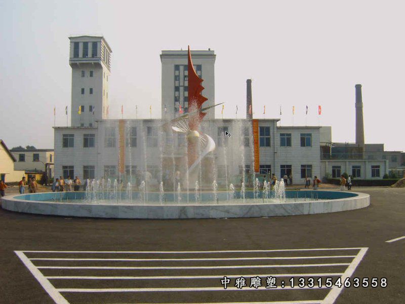 不锈钢喷泉雕塑 广场景观雕塑