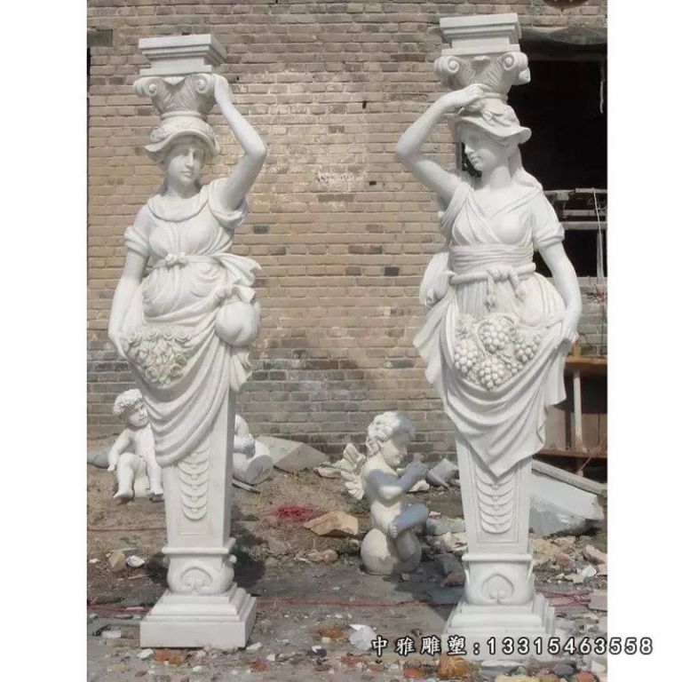 侍女石雕，侍女石灯 (1)