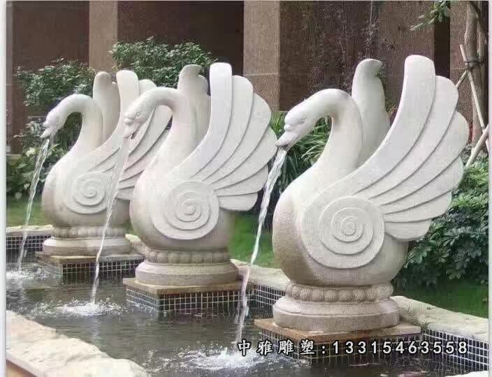 大理石天鹅景观喷泉