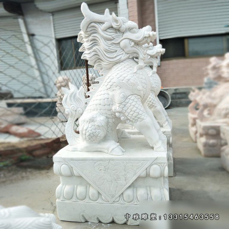 狮子门墩石雕 仿古门口抱鼓石 (5)