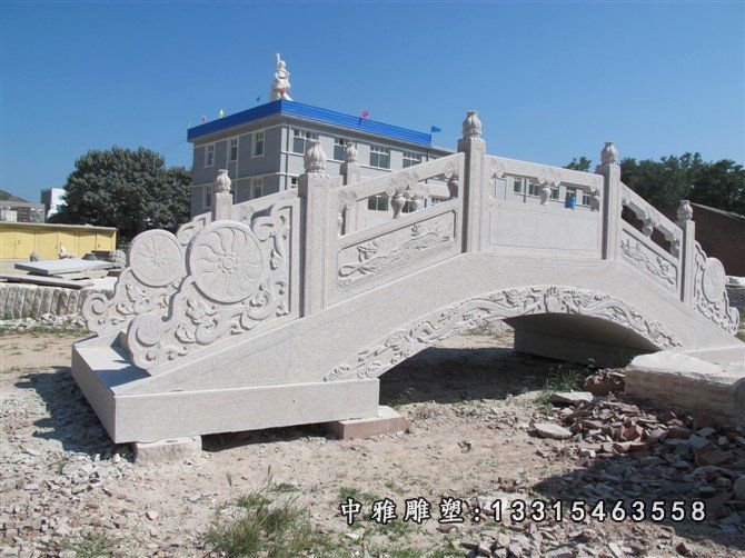 大理石小桥雕塑，石雕桥 (2)