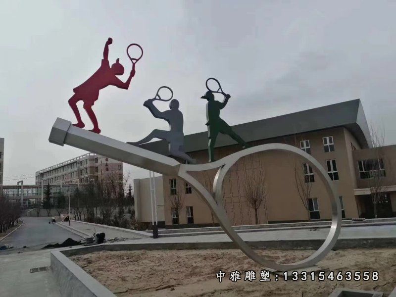 不锈钢广场运动景观雕塑