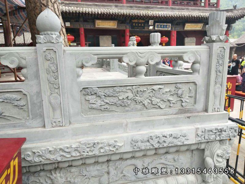 大理石雕刻栏杆 石雕广场景观雕塑