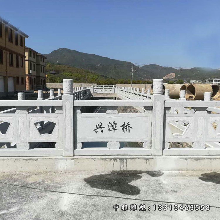 兴潭桥石栏板，大理石栏板