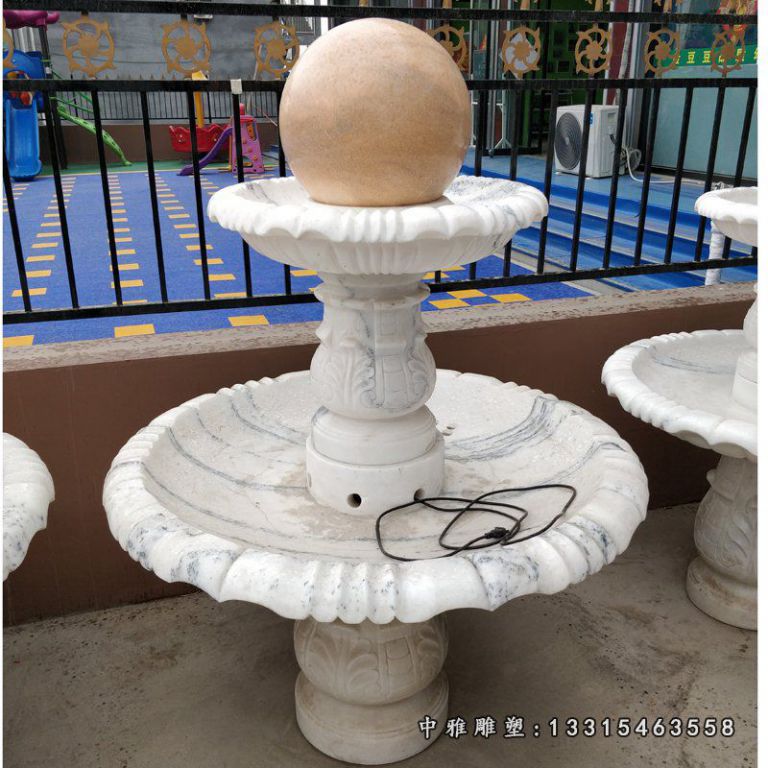 大理石风水球 石雕小区景观雕塑