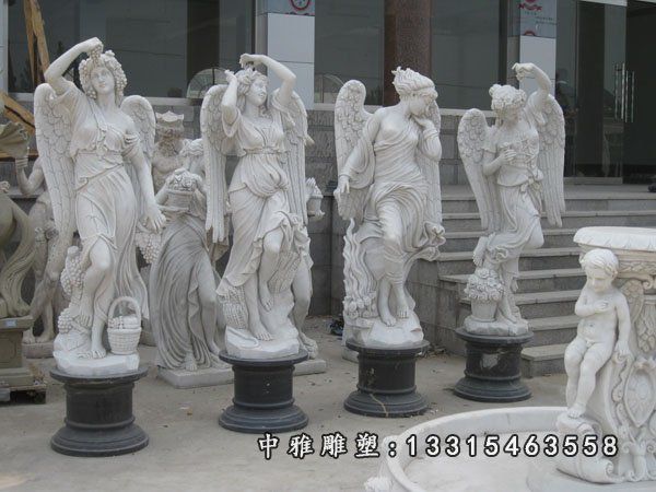 欧式人物石雕，天使石雕