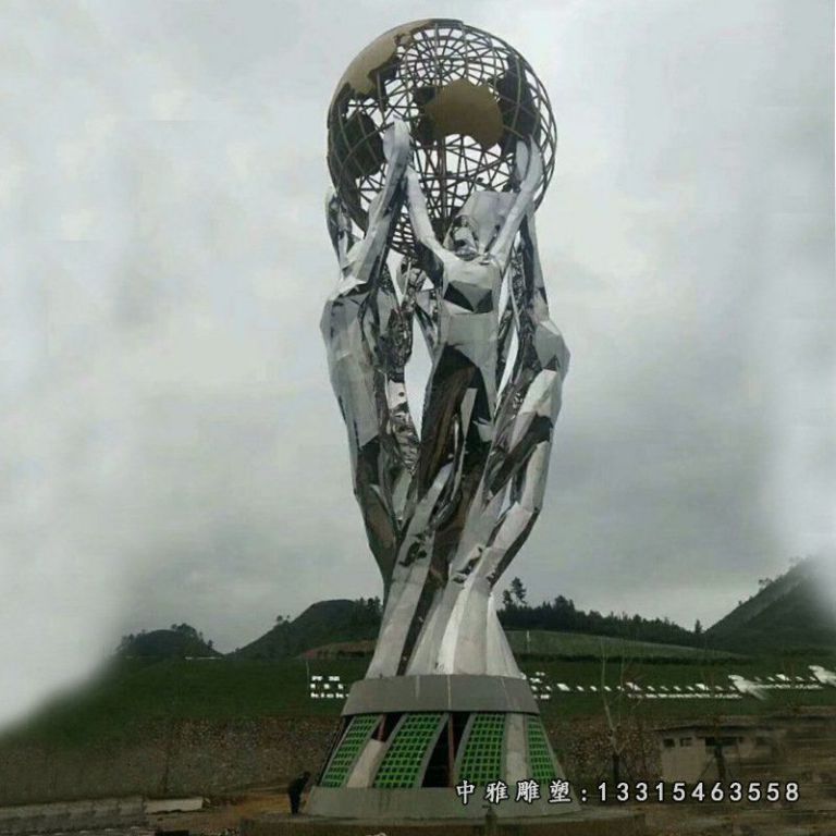 厂家直销大型不锈钢造型景观园林校园广场 抽象雕塑定制厂家31007
