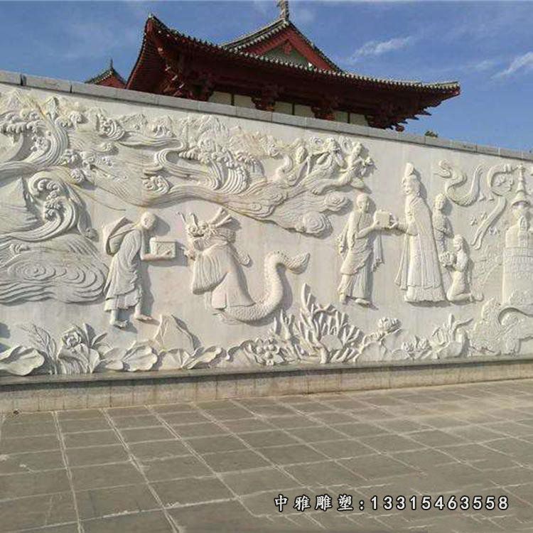 加工定制大理石浮雕 人物浮雕 花草浮雕 浮雕壁画18466