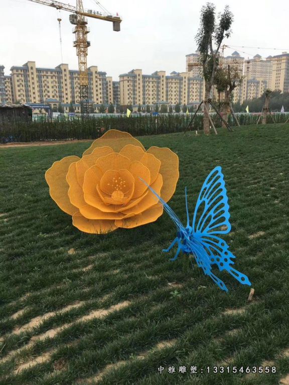 不锈钢镂空仿真景观雕塑 (7)
