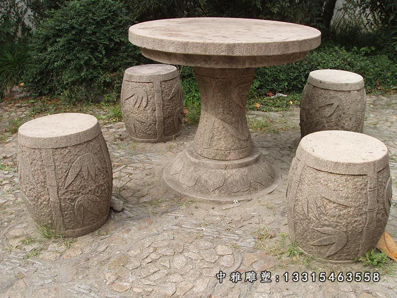 大理石广场休息石桌凳