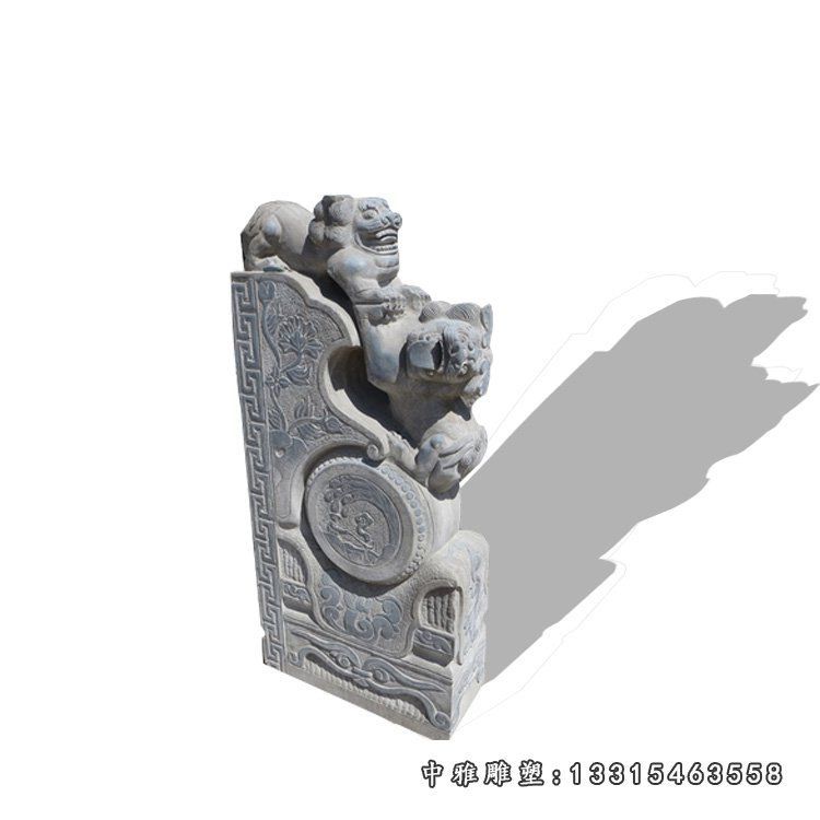 空白仿古门墩石雕 门口抱鼓石 (1)