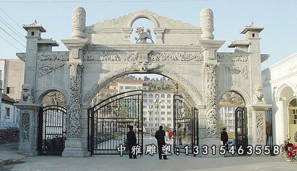学校石头牌坊石雕牌坊