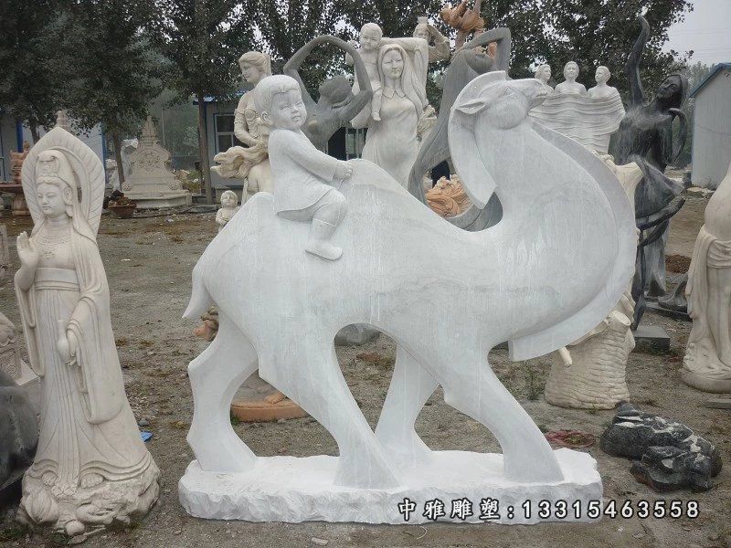 石雕景区骆驼雕塑
