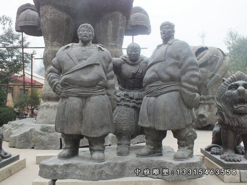 蒙古族人物铜雕，少数民族人物铜雕