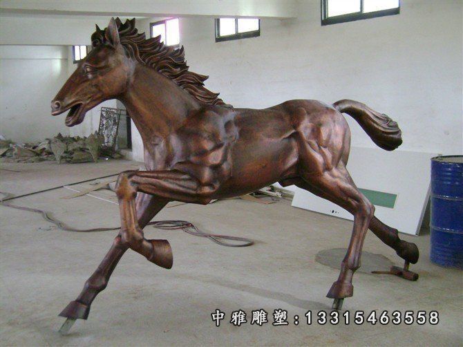 铜奔马，铜马，铸铜奔马雕塑 (1)