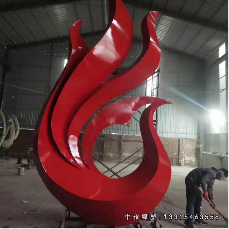 厂家定制户外不锈钢雕塑大型广场创意城市雕塑不锈钢抽象凤凰雕塑71973