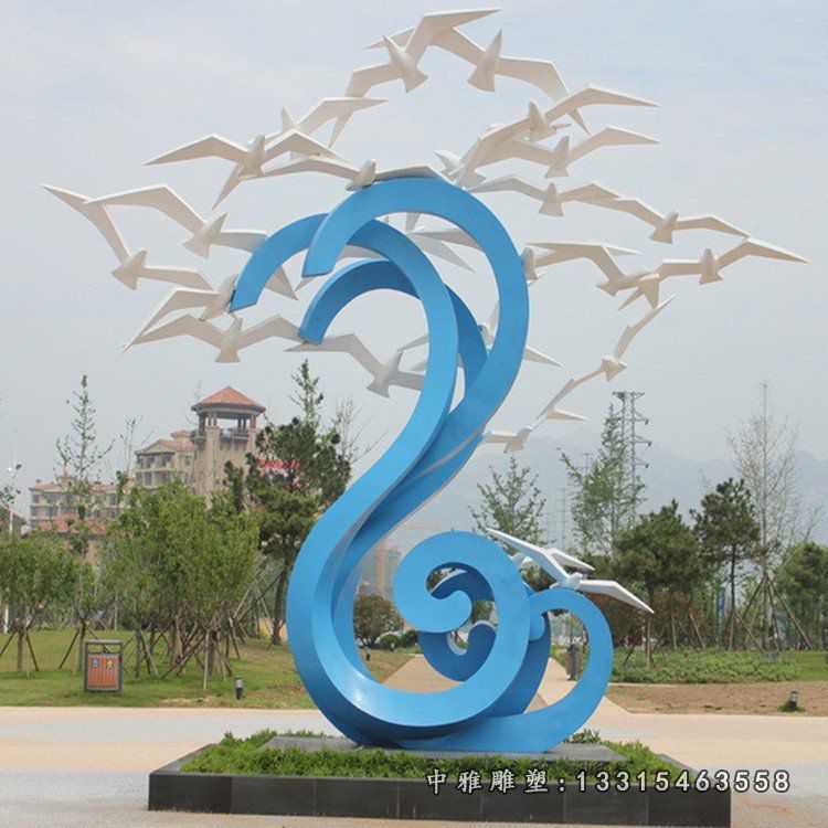 不锈钢广场鸽子雕塑