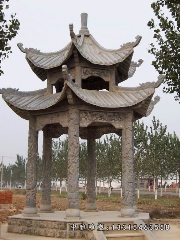 仿古凉亭石雕