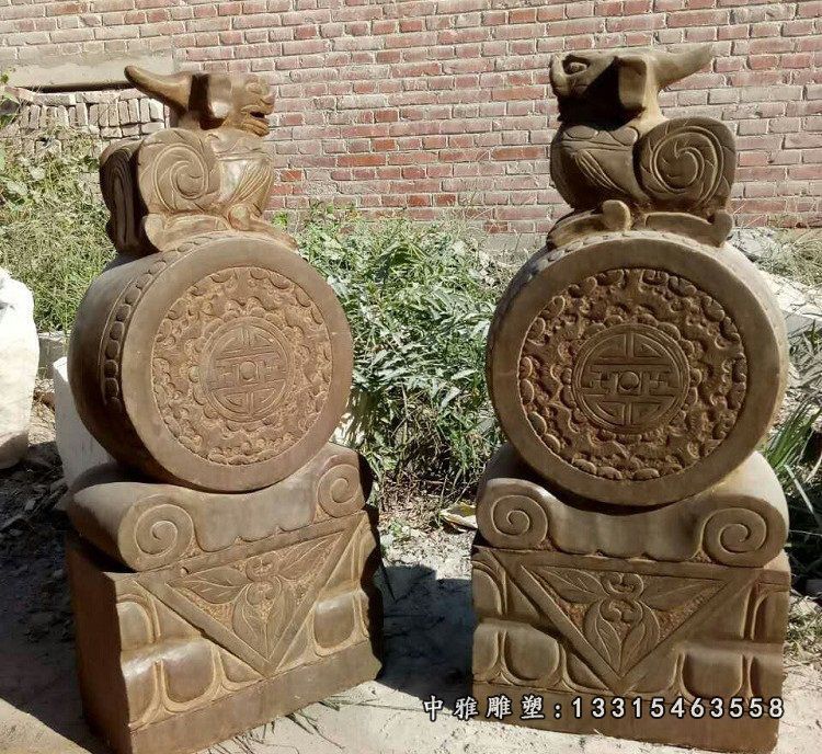 门枕石，仿古石门墩