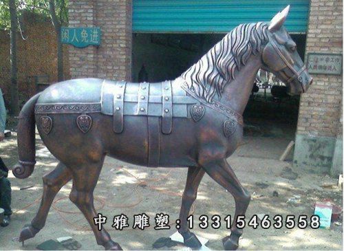 锻造马，铜雕马，紫铜马雕塑