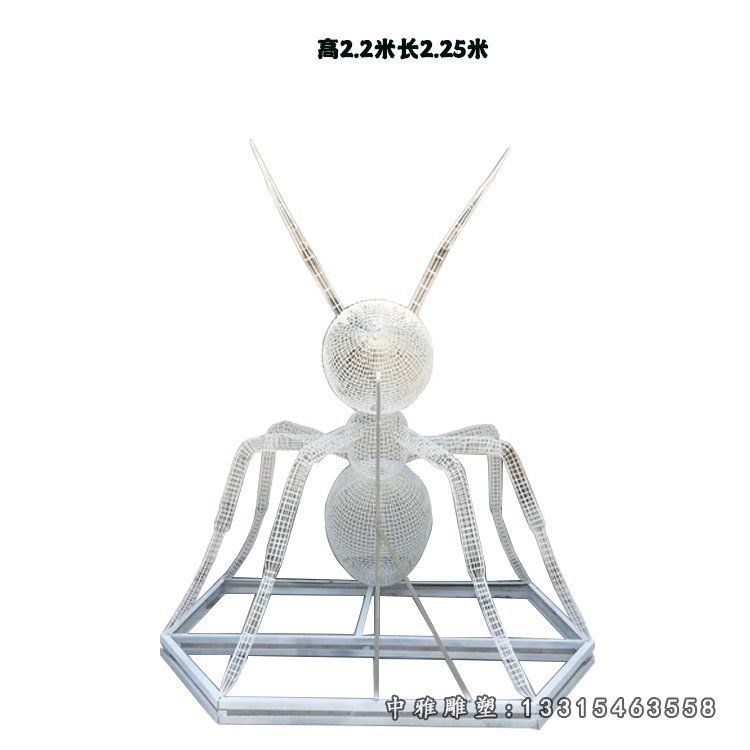 镂空蚂蚁不锈钢雕塑 (2)