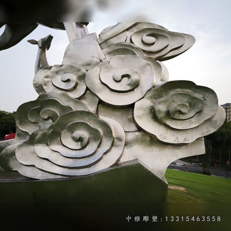 不锈钢祥云雕塑 (1)[1]