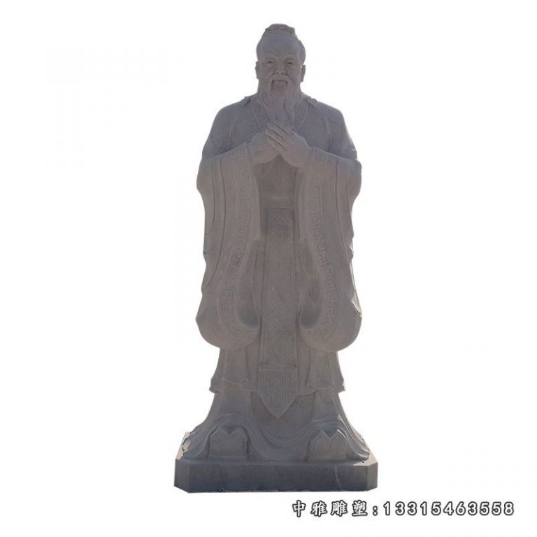 孔子石雕 大理石古代人物石雕
