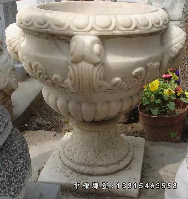 石花盆，石花钵，别墅石花盆 (1)
