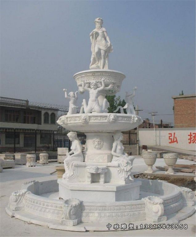石雕喷泉，广场石雕 (2)