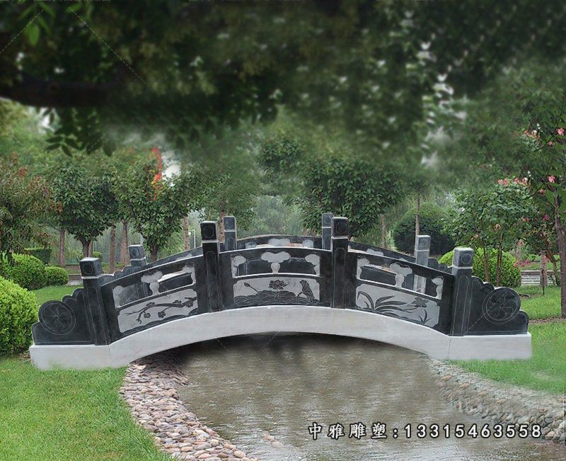 青石栏板，园林景观石雕