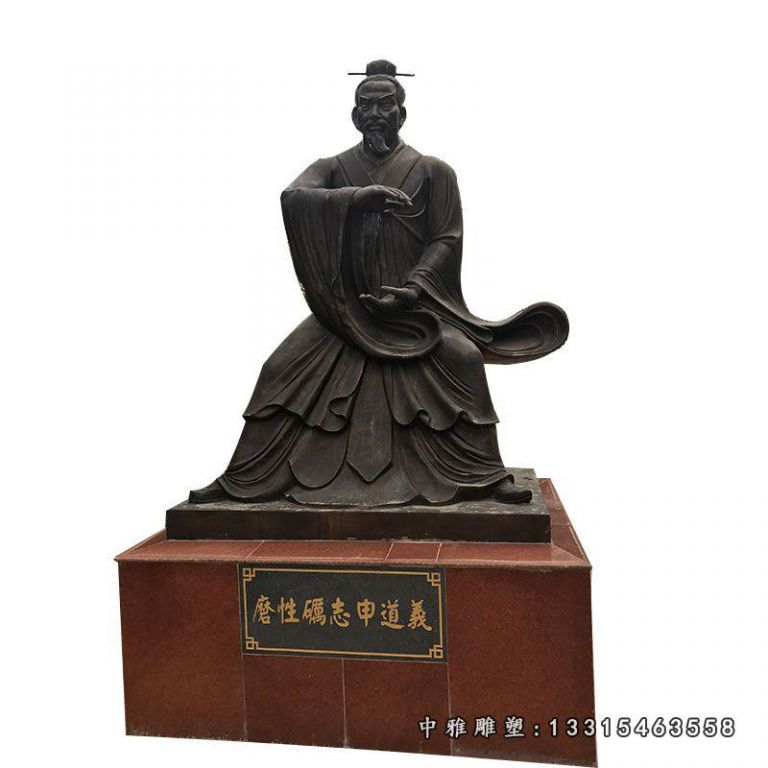 厂家定制青铜历史人物雕塑园林摆件 可定制校园广场文化宣传铜像48423