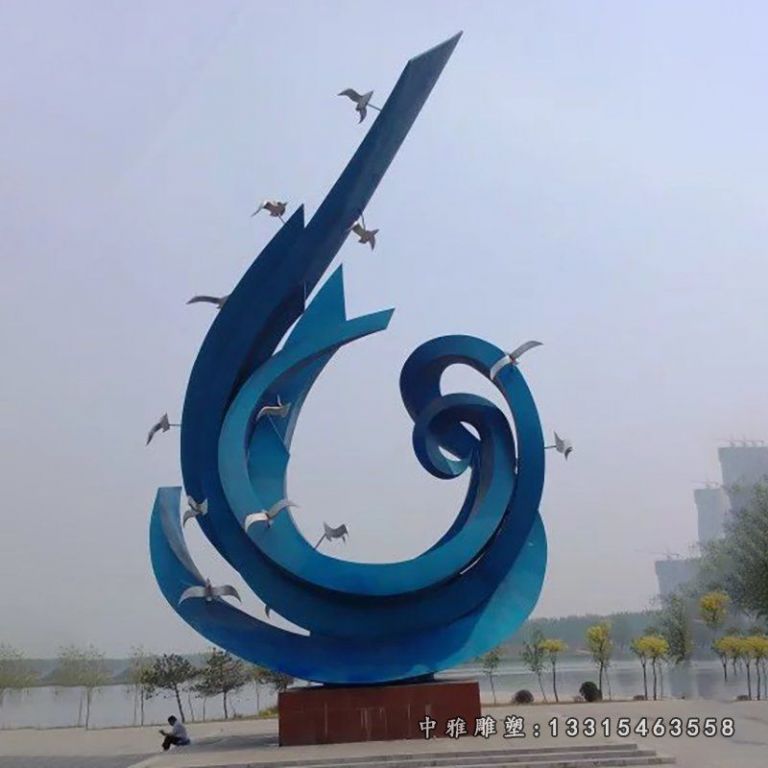 不锈钢鸽子雕塑，广场不锈钢雕塑