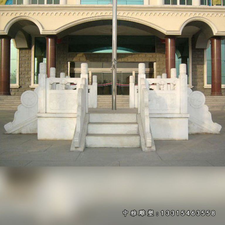 小型升旗台，广场国旗台石雕