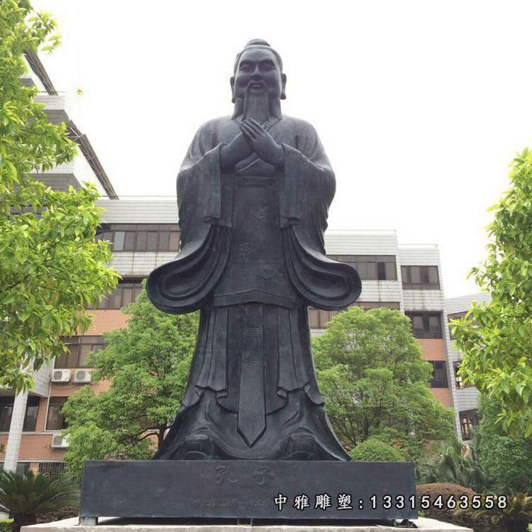 铜雕校园孔子礼仪文化广场 (2)